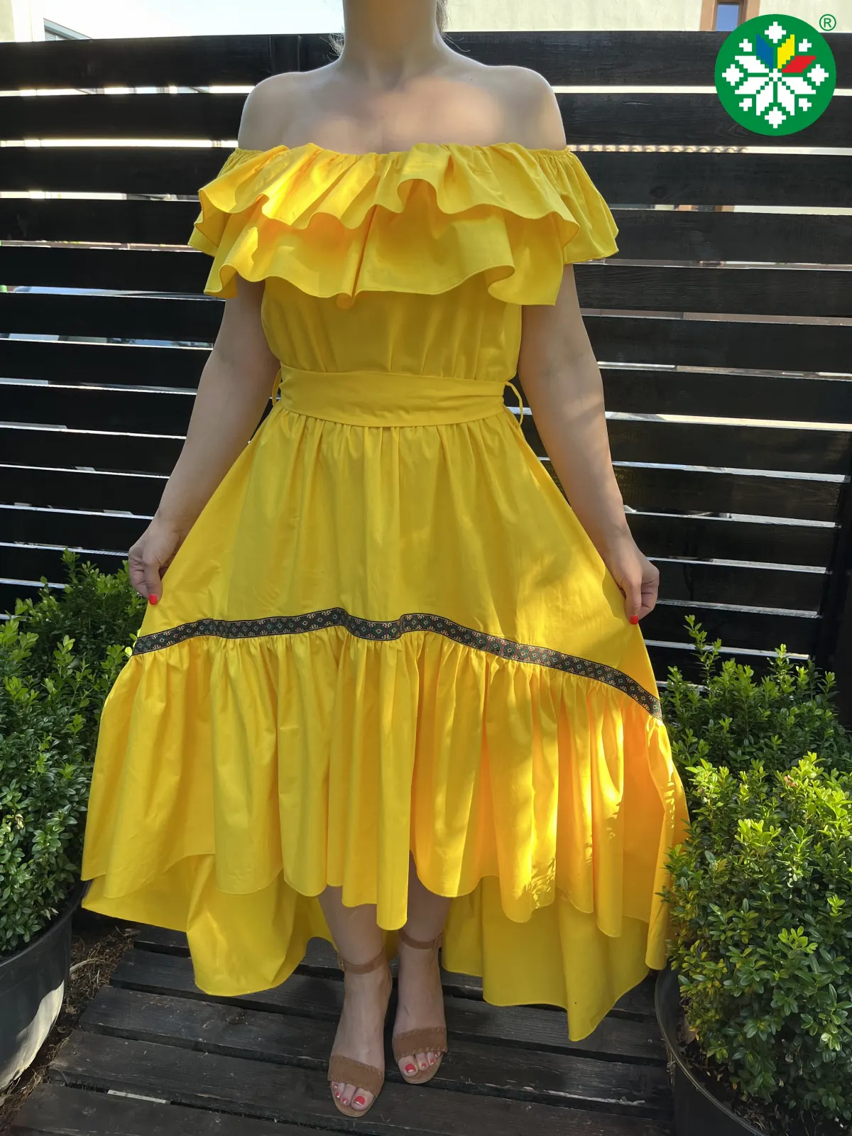 Rochie Emily galbena