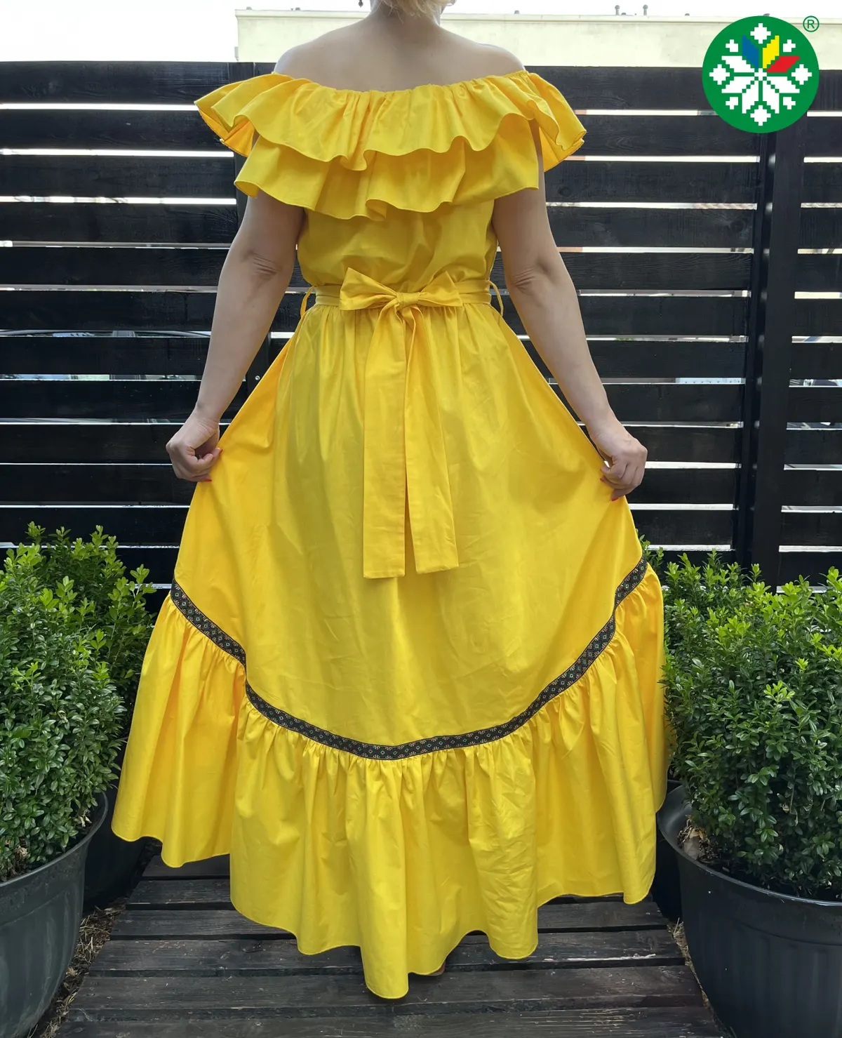 Rochie Emily galbena
