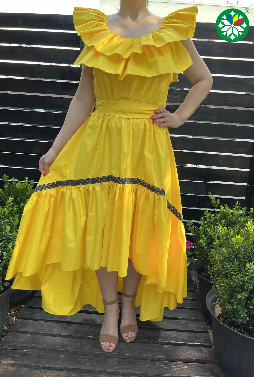 Rochie Emily galbena