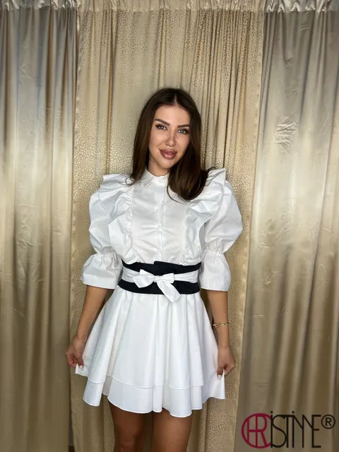 Rochie Matrioska alba