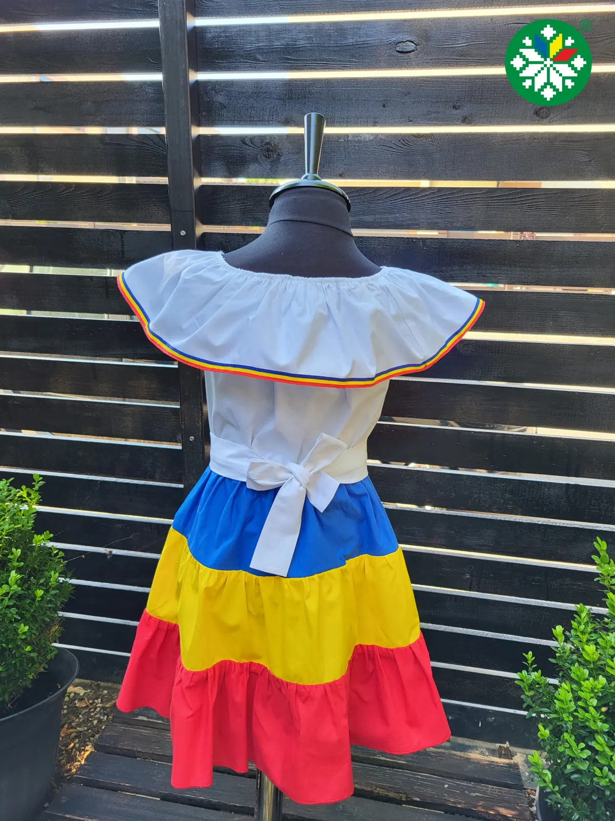 Rochie fata tricolor 2