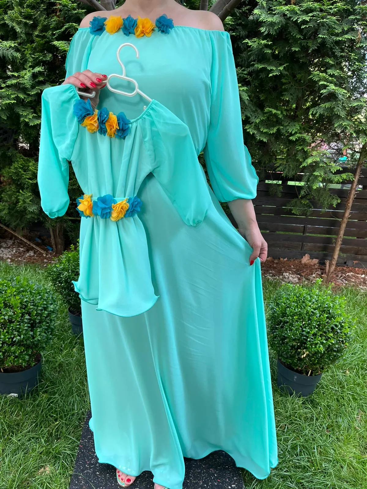 Rochie fetita Cosanzeana turquoise