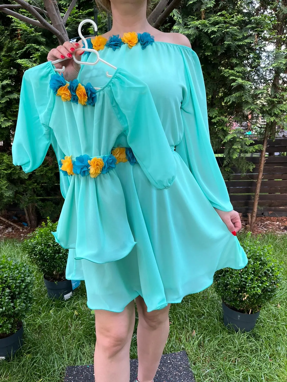 Rochie fetita Cosanzeana turquoise