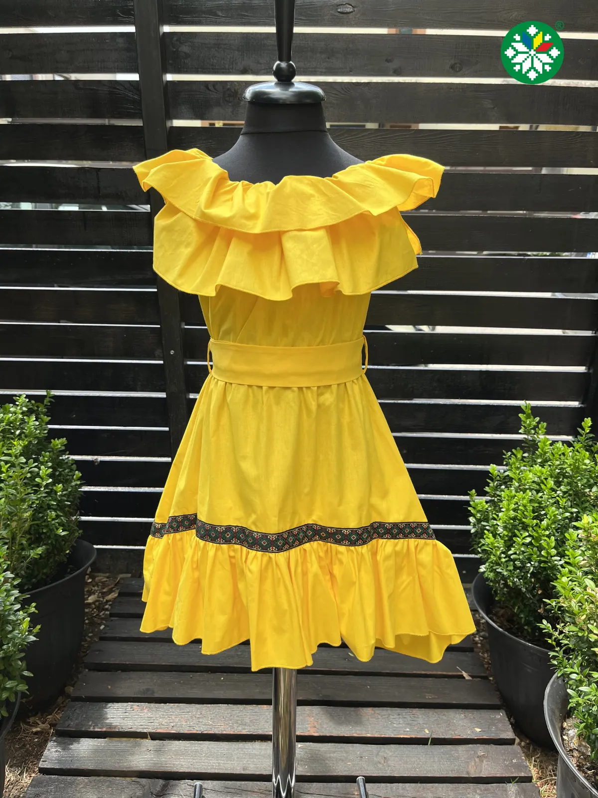Rochie fetita Emily galbena