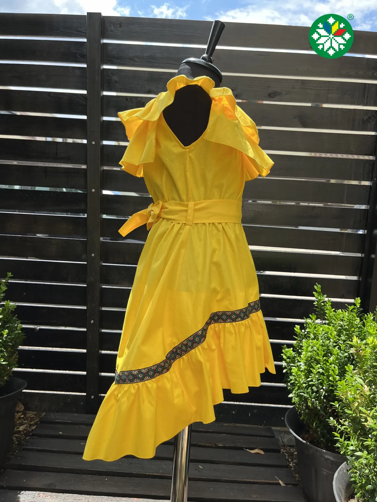 Rochie fetita Emily galbena