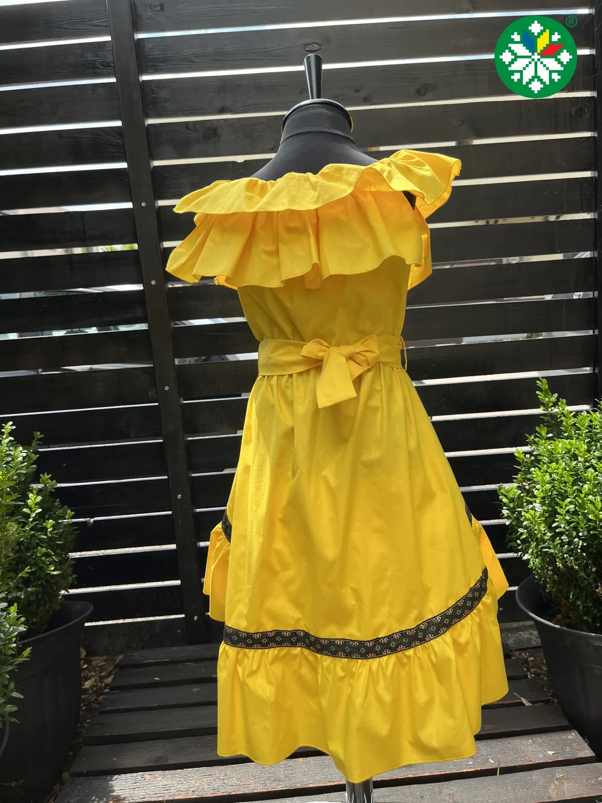 Rochie fetita Emily galbena