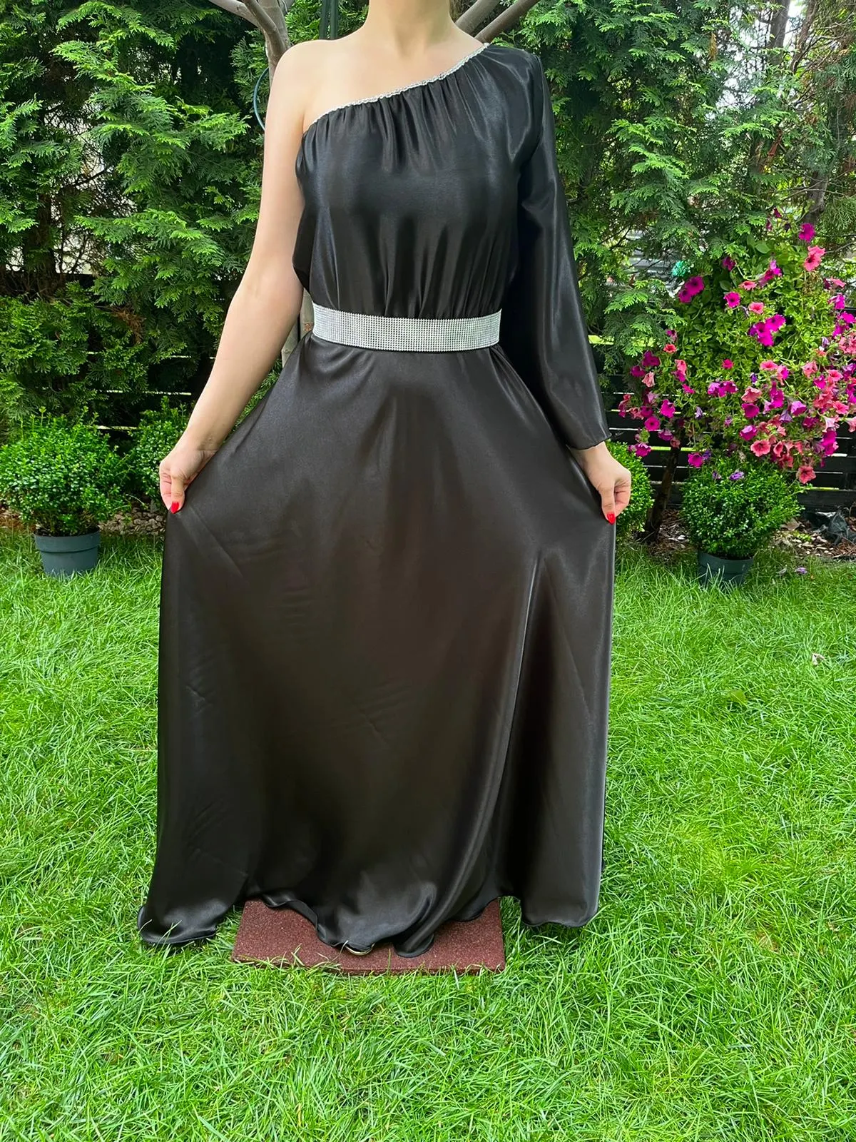 Rochie lunga Aurora neagra