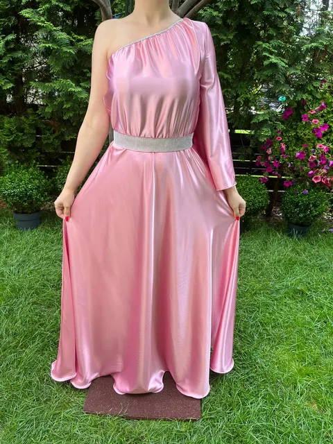Rochie lunga Aurora roz
