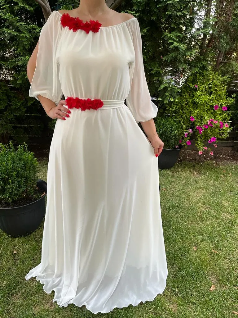 Rochie lunga Cosanzeana alba