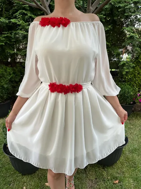 Rochie scurta Cosanzeana alba