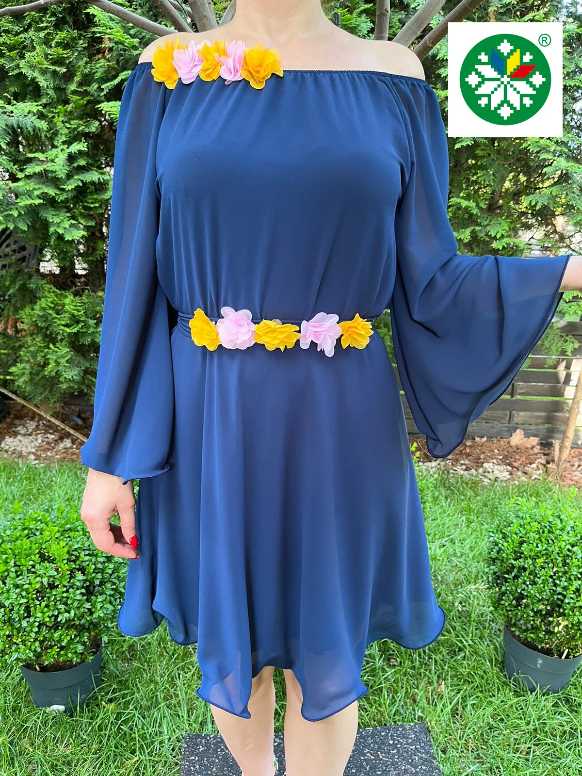 Rochie scurta Cosanzeana bleumarin