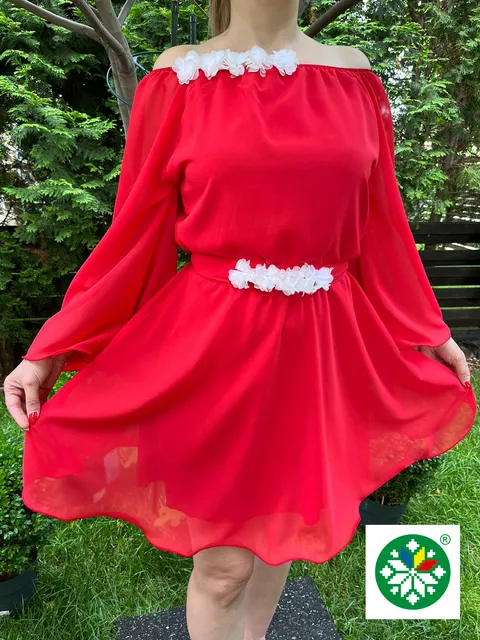 Rochie scurta Cosanzeana rosie