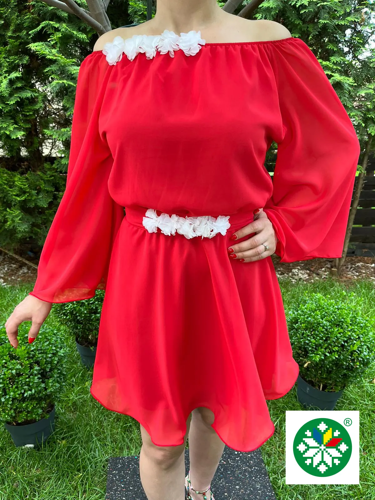 Rochie scurta Cosanzeana rosie