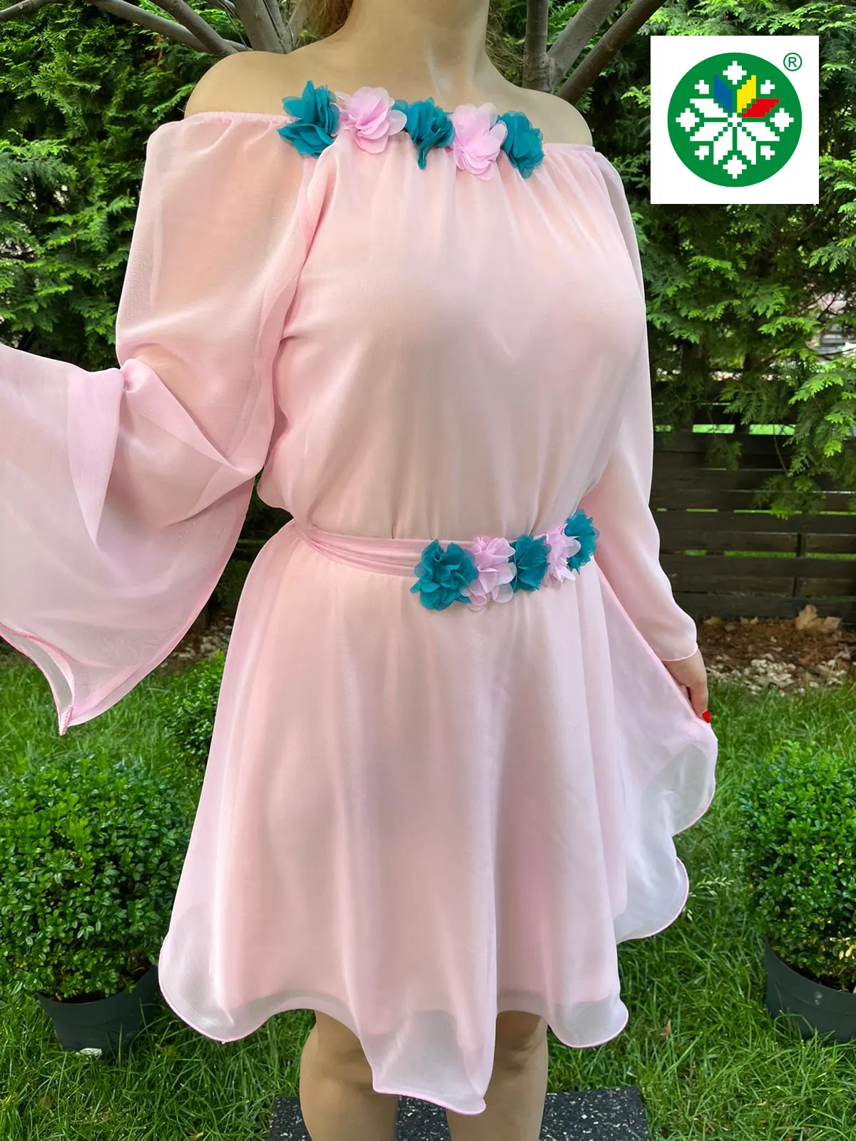Rochie scurta Cosanzeana roz