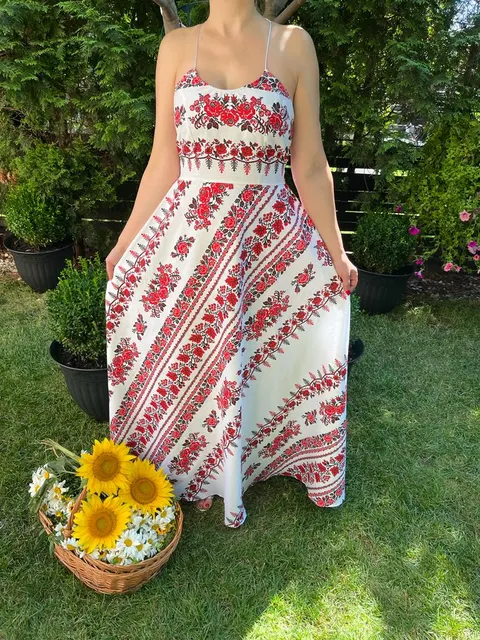 Rochie traditionala lunga Mariuca