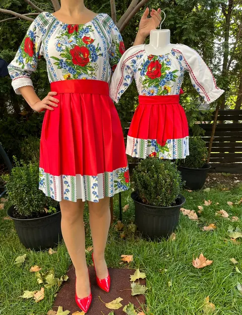 Set rochie pliuri Raluca