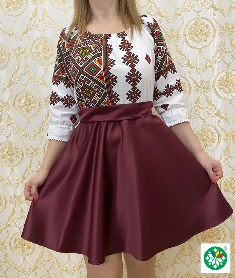 Rochie traditionala scurta Fabia