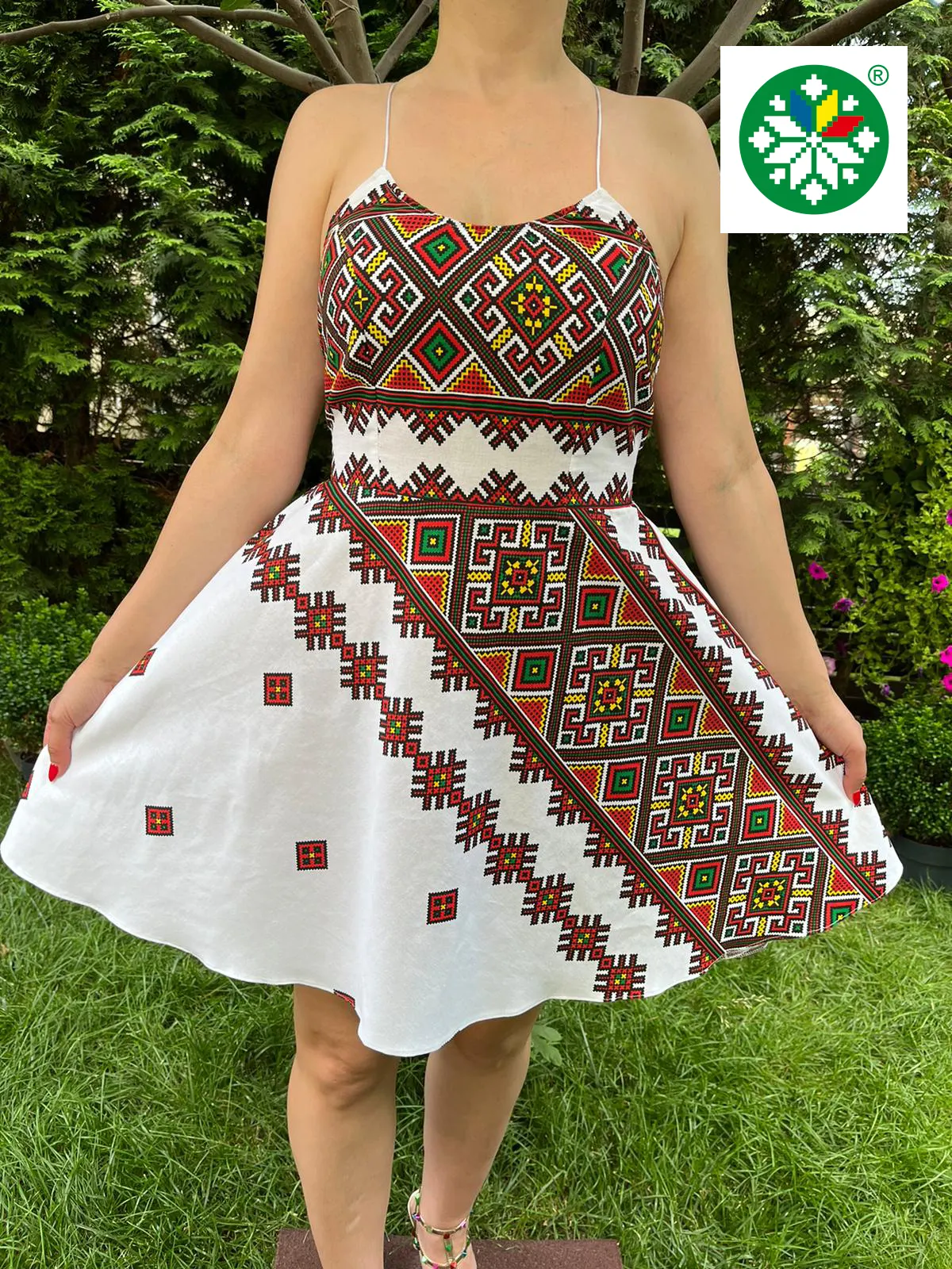 Rochie traditionala scurta Claudia