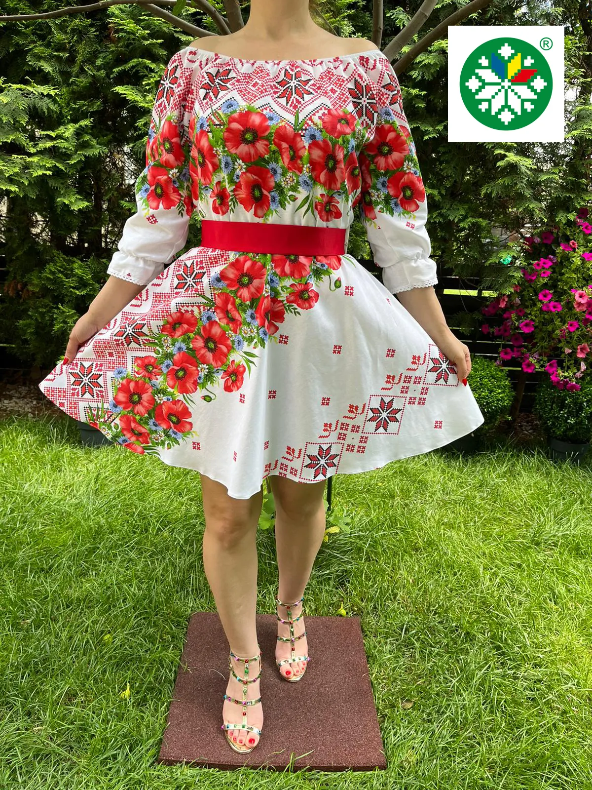 Rochie traditionala scurta Maria