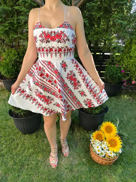 Rochie traditionala scurta Mariuca