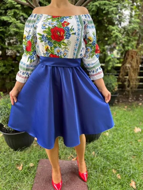 Rochie traditionala scurta Rebeca