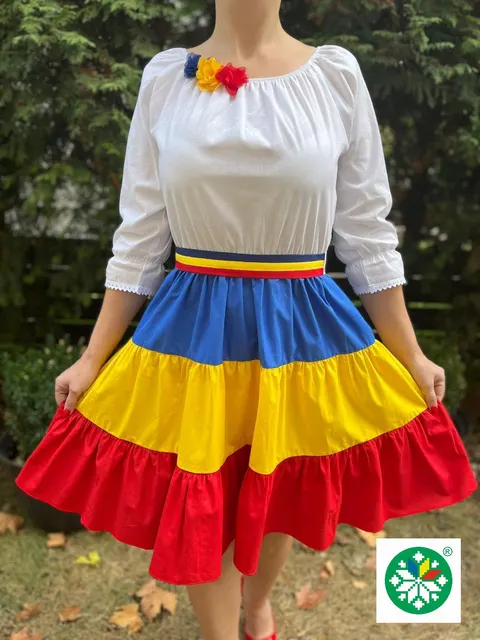 Rochie tricolor