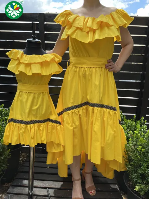 Set rochie Emily galbena