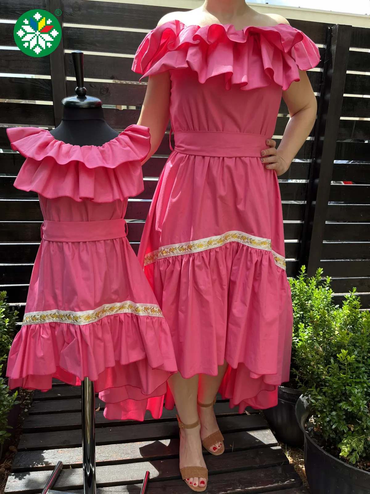 Set rochie Emily roz
